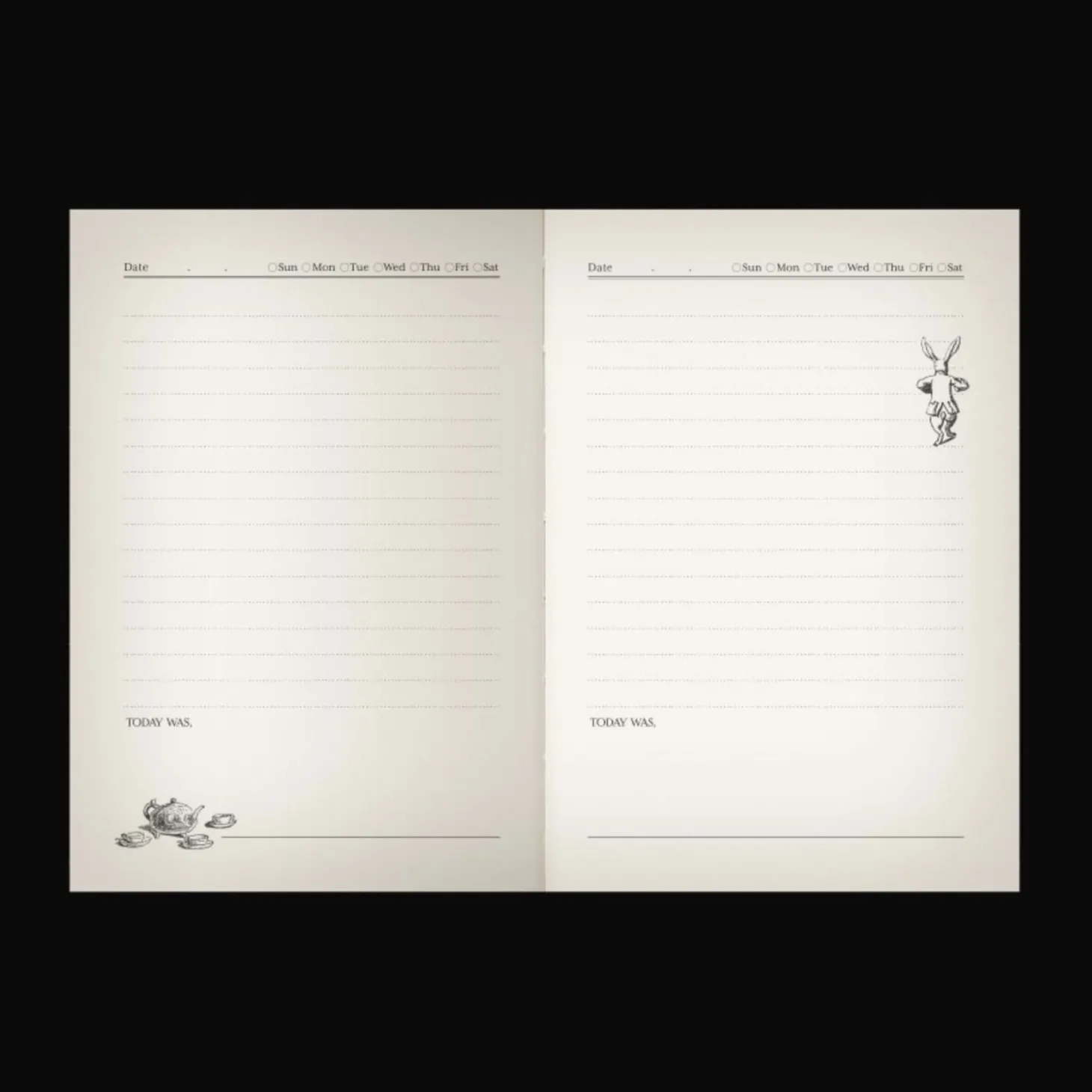 Alice in Wonderland Daily Scheduler