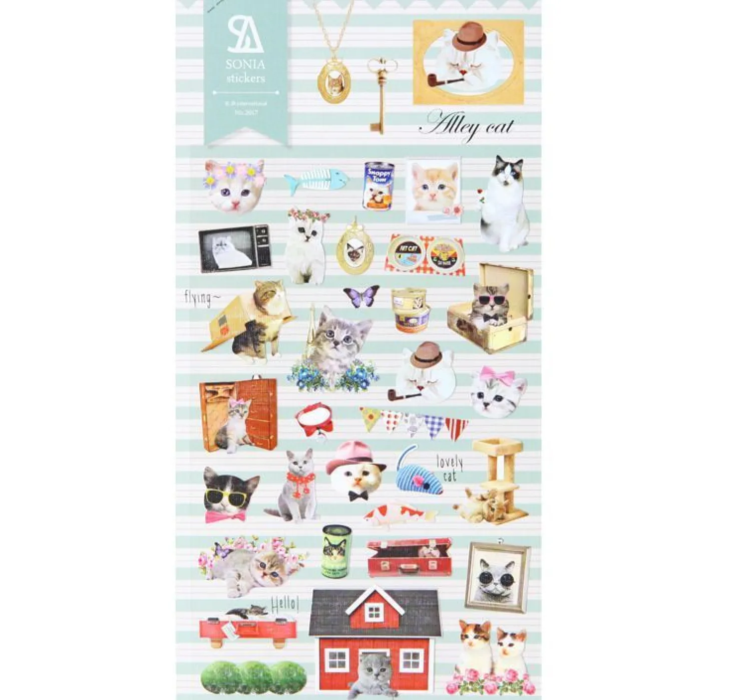 Alley Cat Deco Sticker