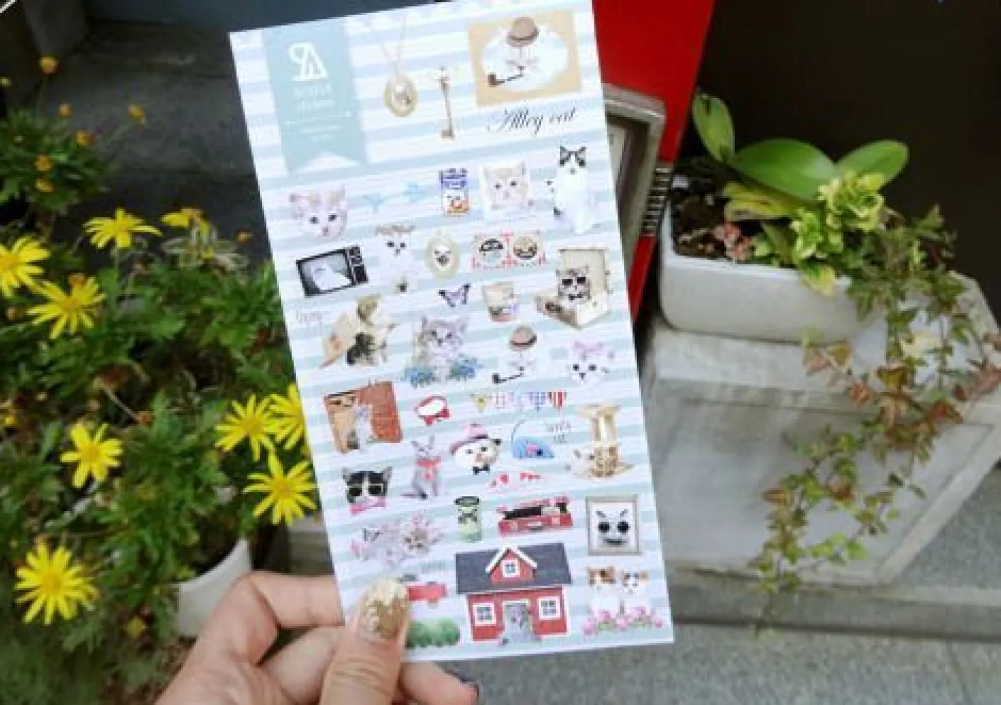 Alley Cat Deco Sticker