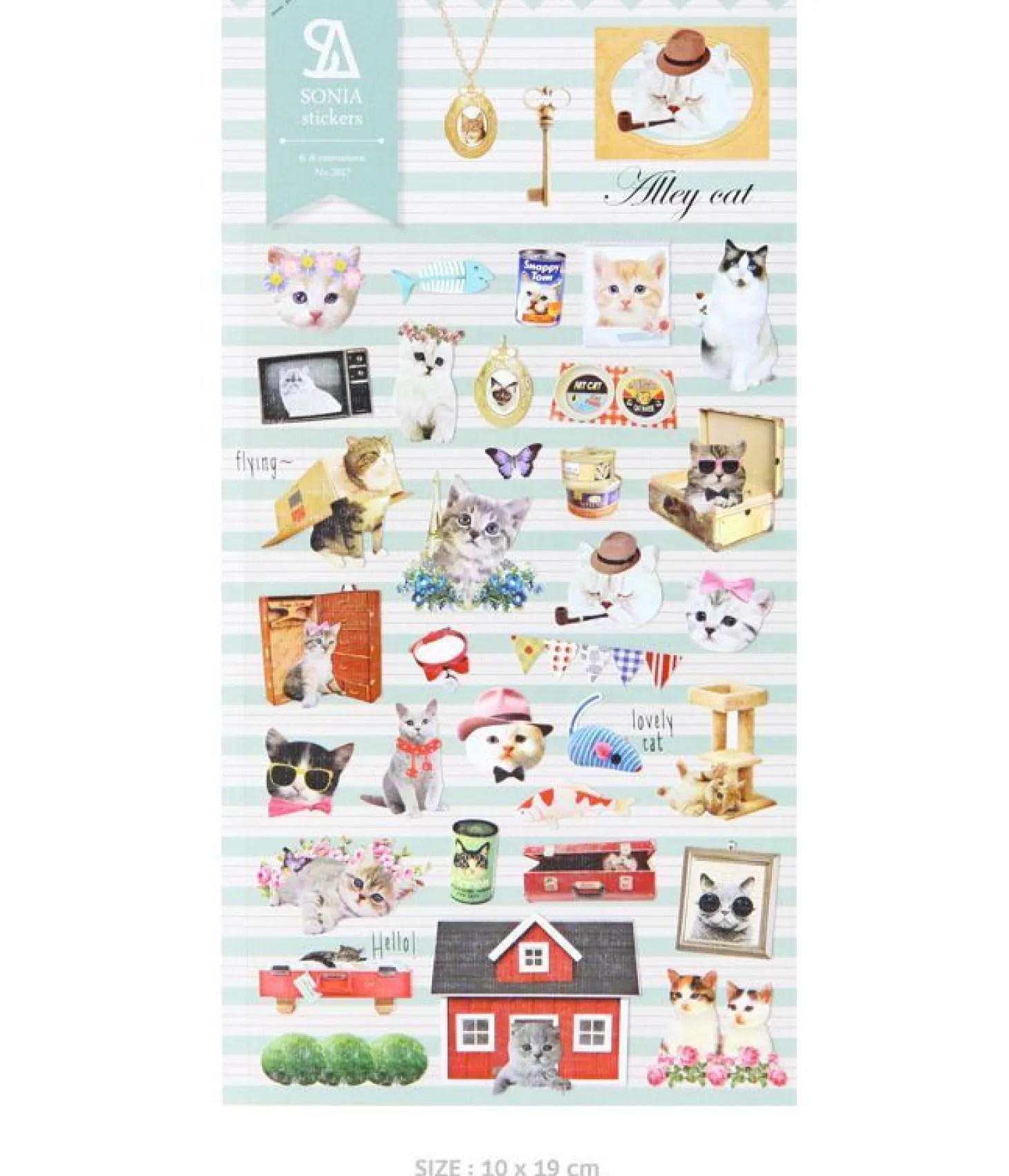 Alley Cat Deco Sticker