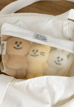 All Smiles Mesh Cosmetic Pouch