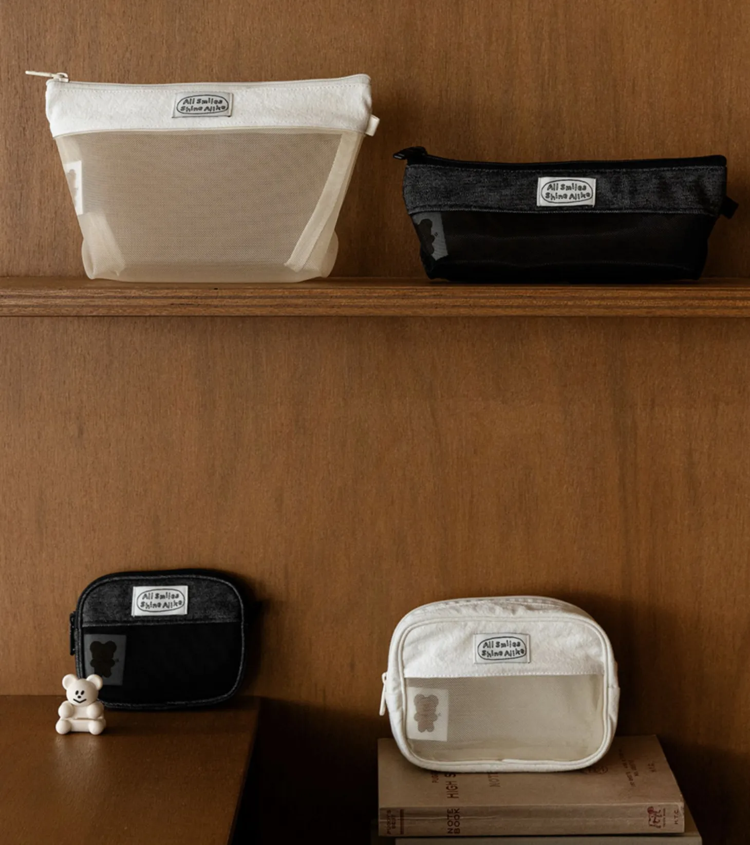 All Smiles Mesh Pencil Pouch