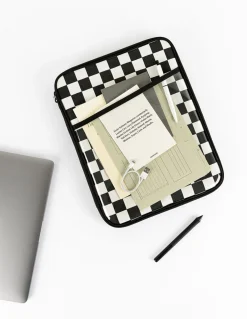 A Low Hill Check Pattern 13 in. Laptop Pouch