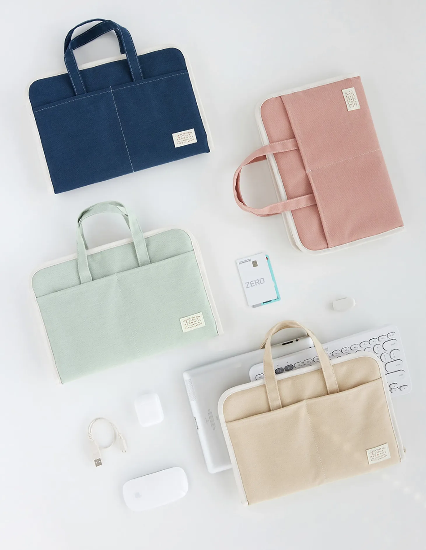 A Low Hill Stitch Tablet Tote