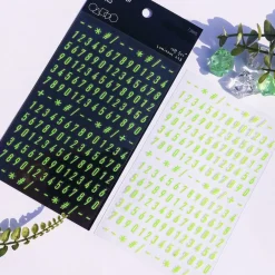 Alphabet & Number Glow in the Dark Sticker