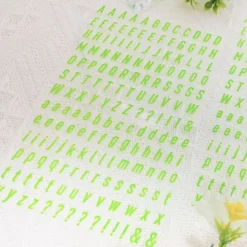 Alphabet & Number Glow in the Dark Sticker