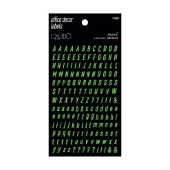 Alphabet & Number Glow in the Dark Sticker