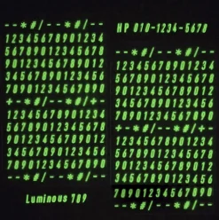 Alphabet & Number Glow in the Dark Sticker