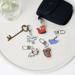 Animal Acrylic Key Ring