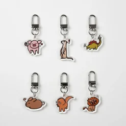 Animal Acrylic Key Ring v2