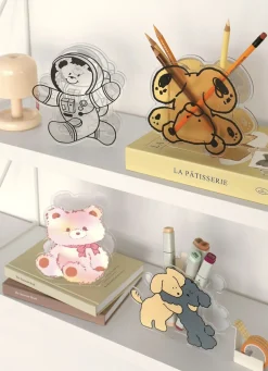Animal Friends Acrylic Pen Holder