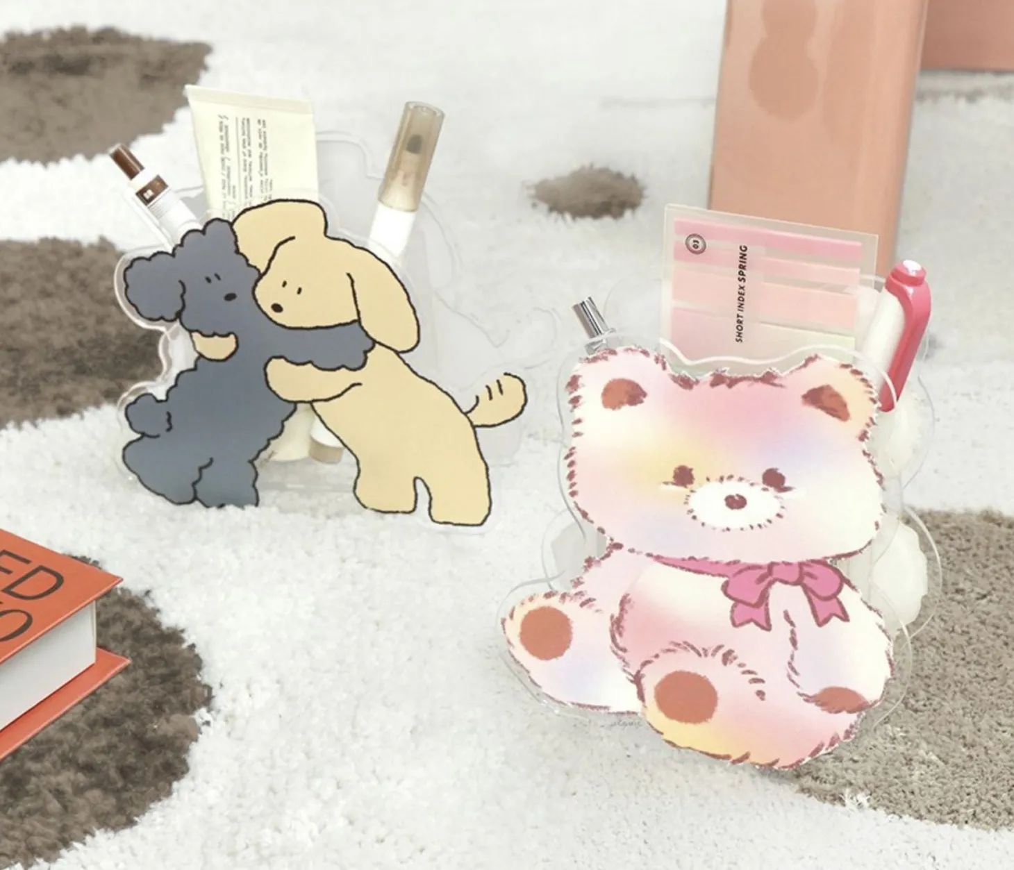 Animal Friends Acrylic Pen Holder