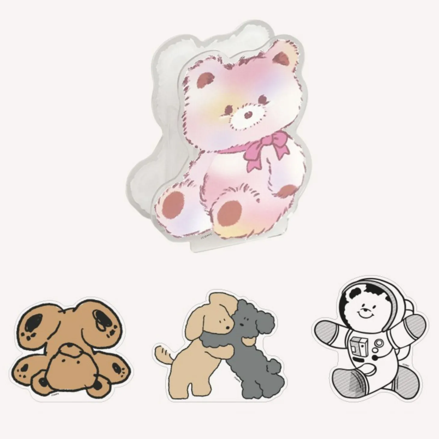 Animal Friends Acrylic Pen Holder