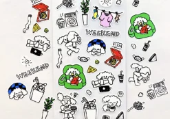 Animal Friends Drawing Sticker