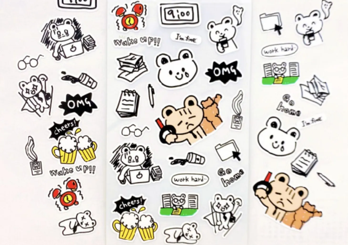 Animal Friends Drawing Sticker