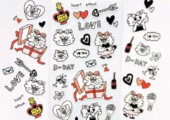 Animal Friends Drawing Sticker