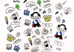 Animal Friends Drawing Sticker