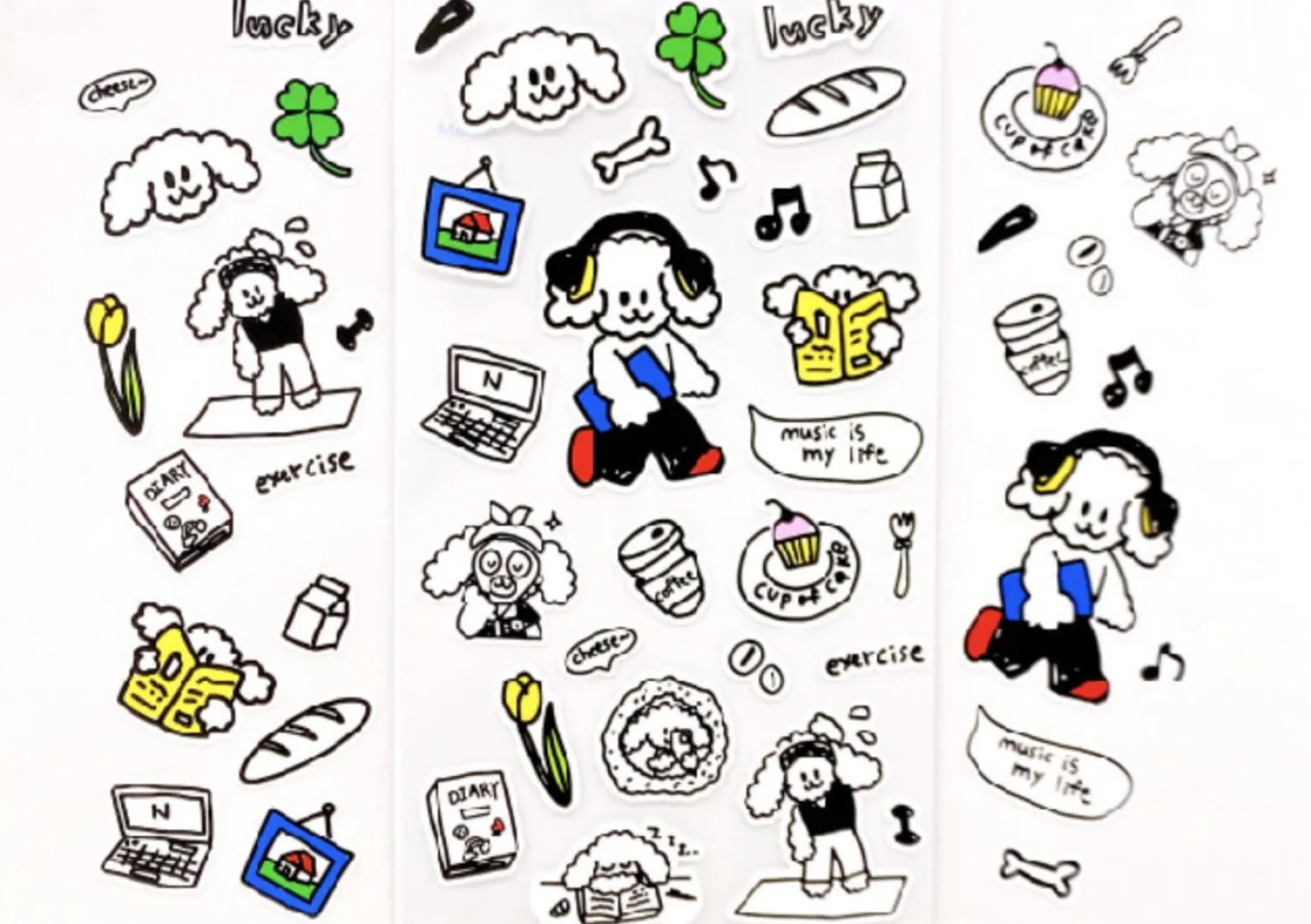 Animal Friends Drawing Sticker