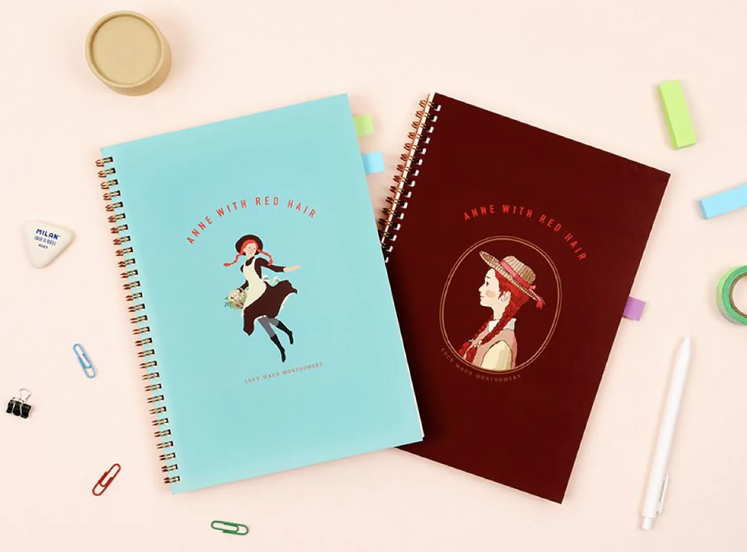 Anne with Red Hair Spiral Notebook