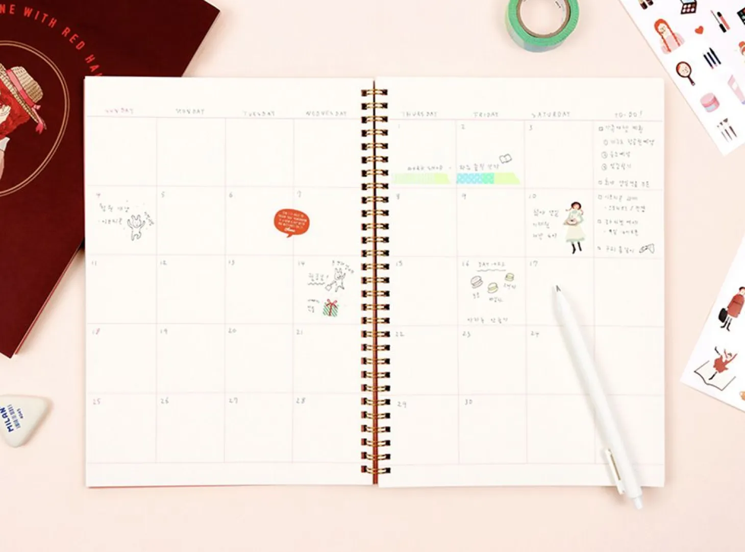Anne with Red Hair Spiral Notebook