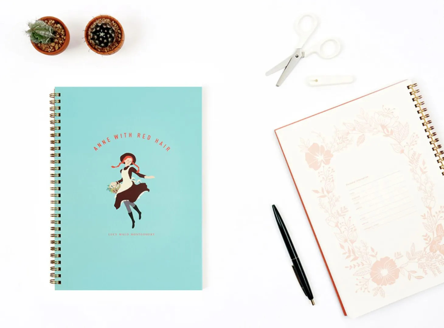 Anne with Red Hair Spiral Notebook