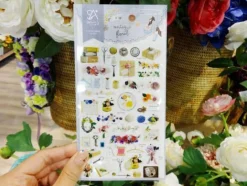 Antique Floral Deco Sticker