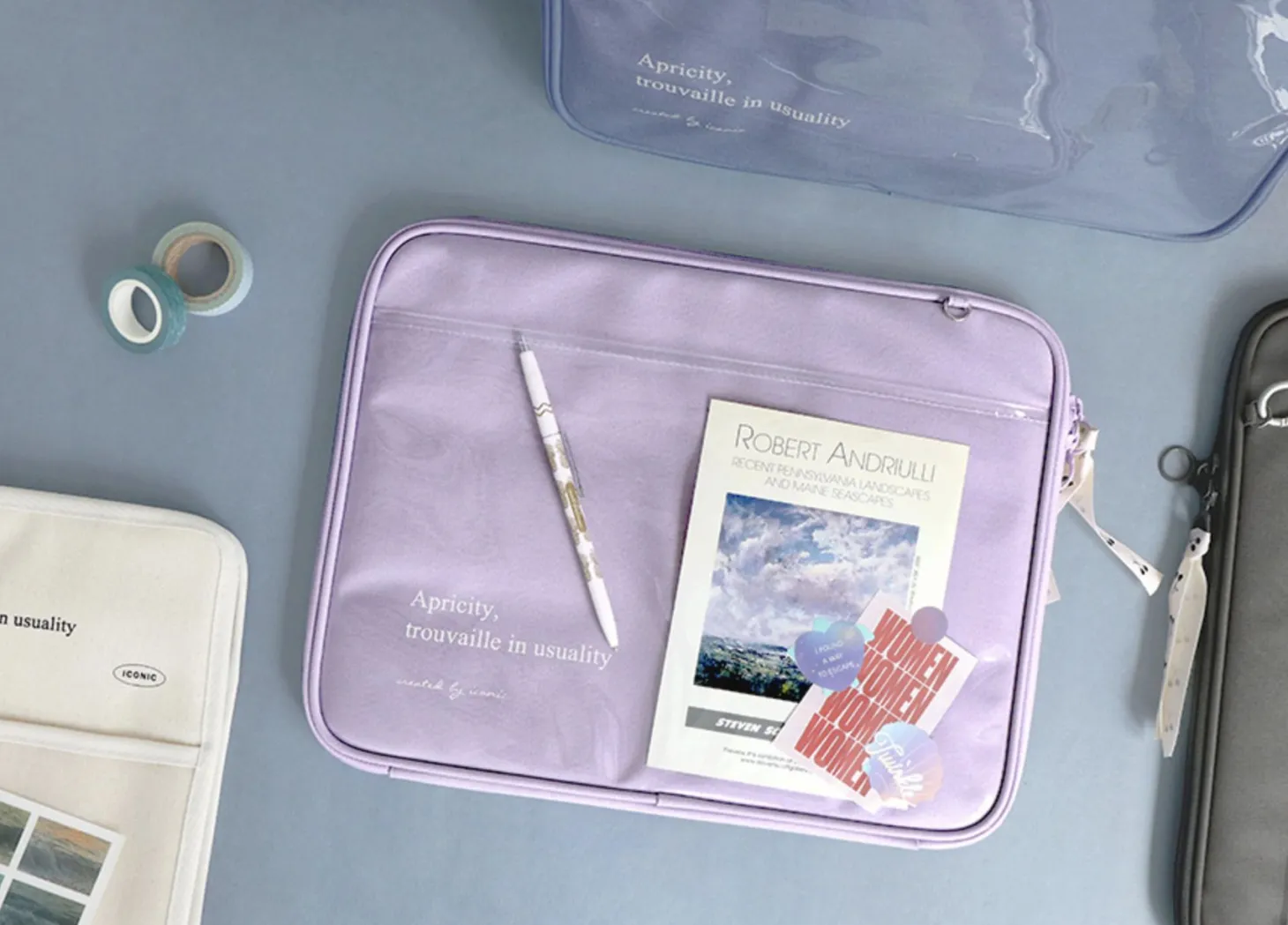 Apricity Clear Pocket 13 in. Laptop Pouch