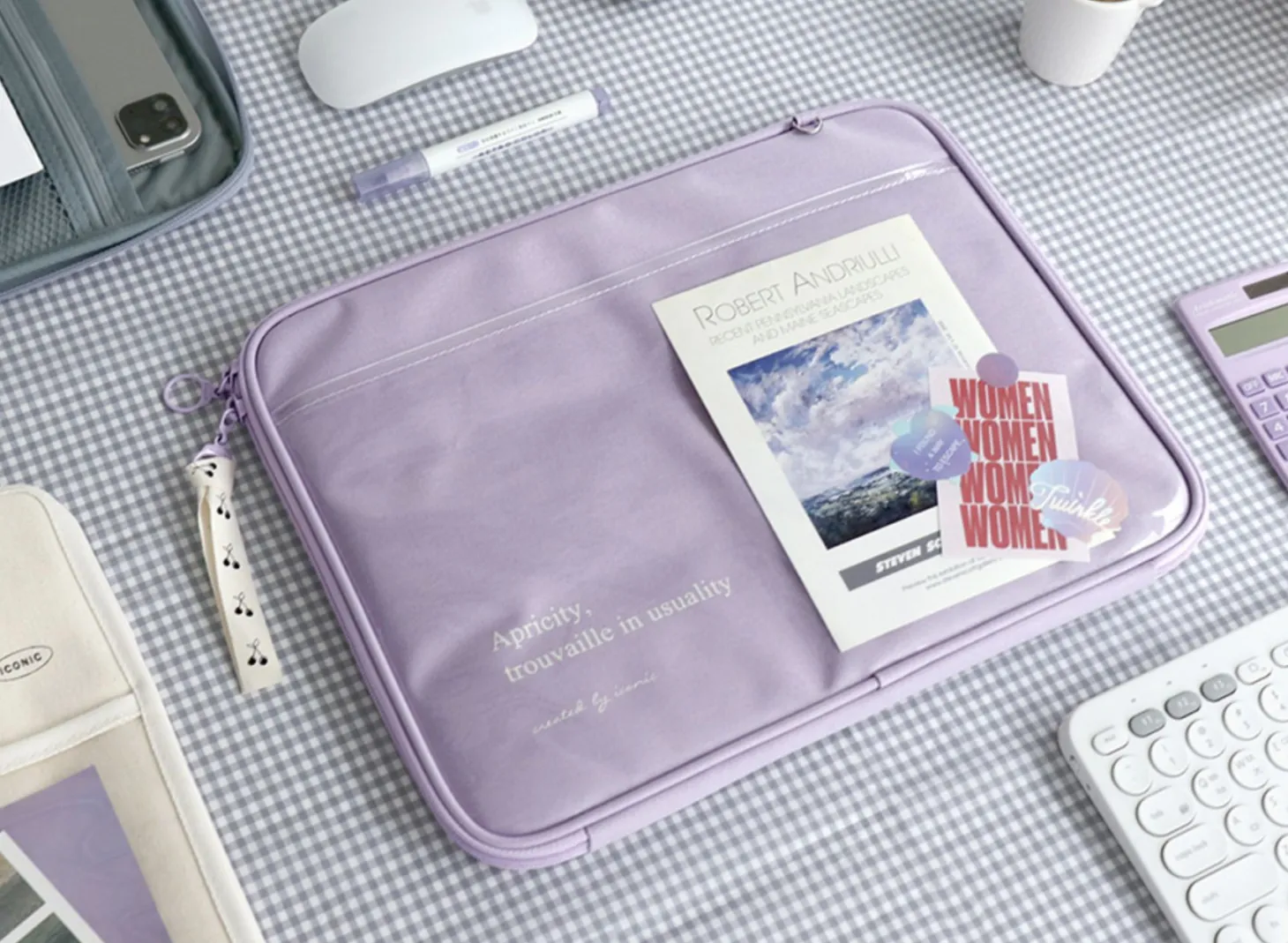 Apricity Clear Pocket 13 in. Laptop Pouch