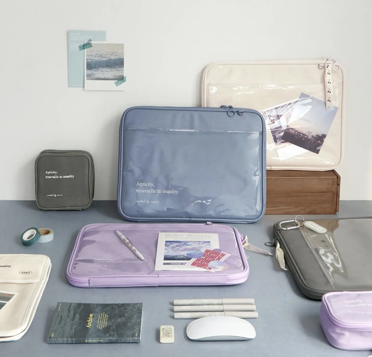 Apricity Clear Pocket 13 in. Laptop Pouch