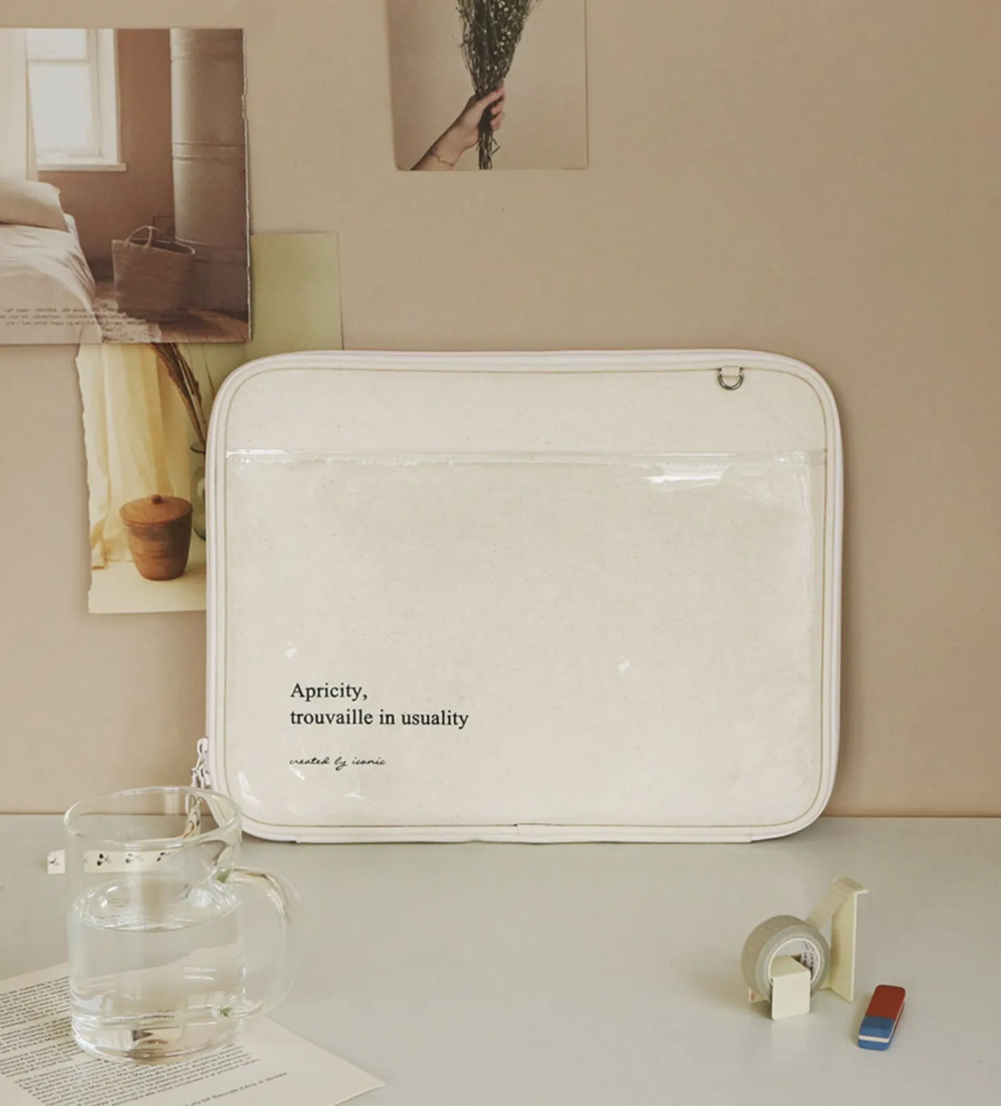 Apricity Clear Pocket 13 in. Laptop Pouch
