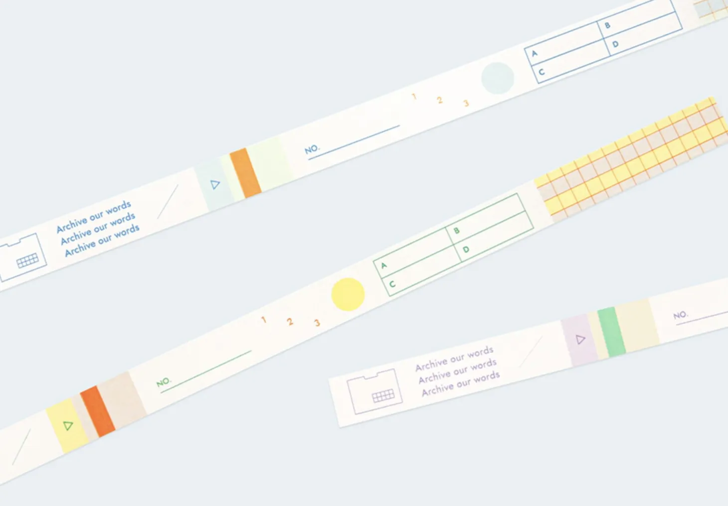 Archiving Grid Masking Tape