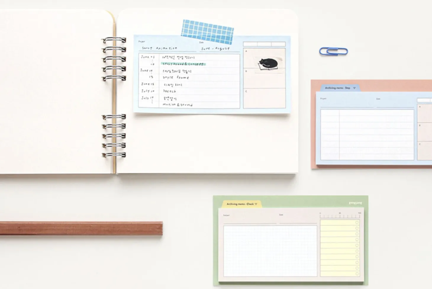 Archiving Schedule Sticky Note
