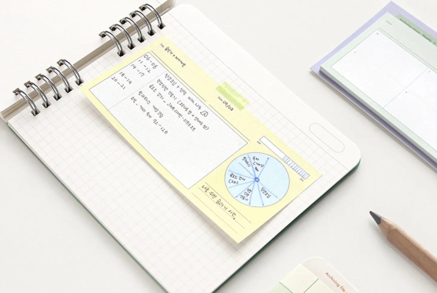 Archiving Schedule Sticky Note