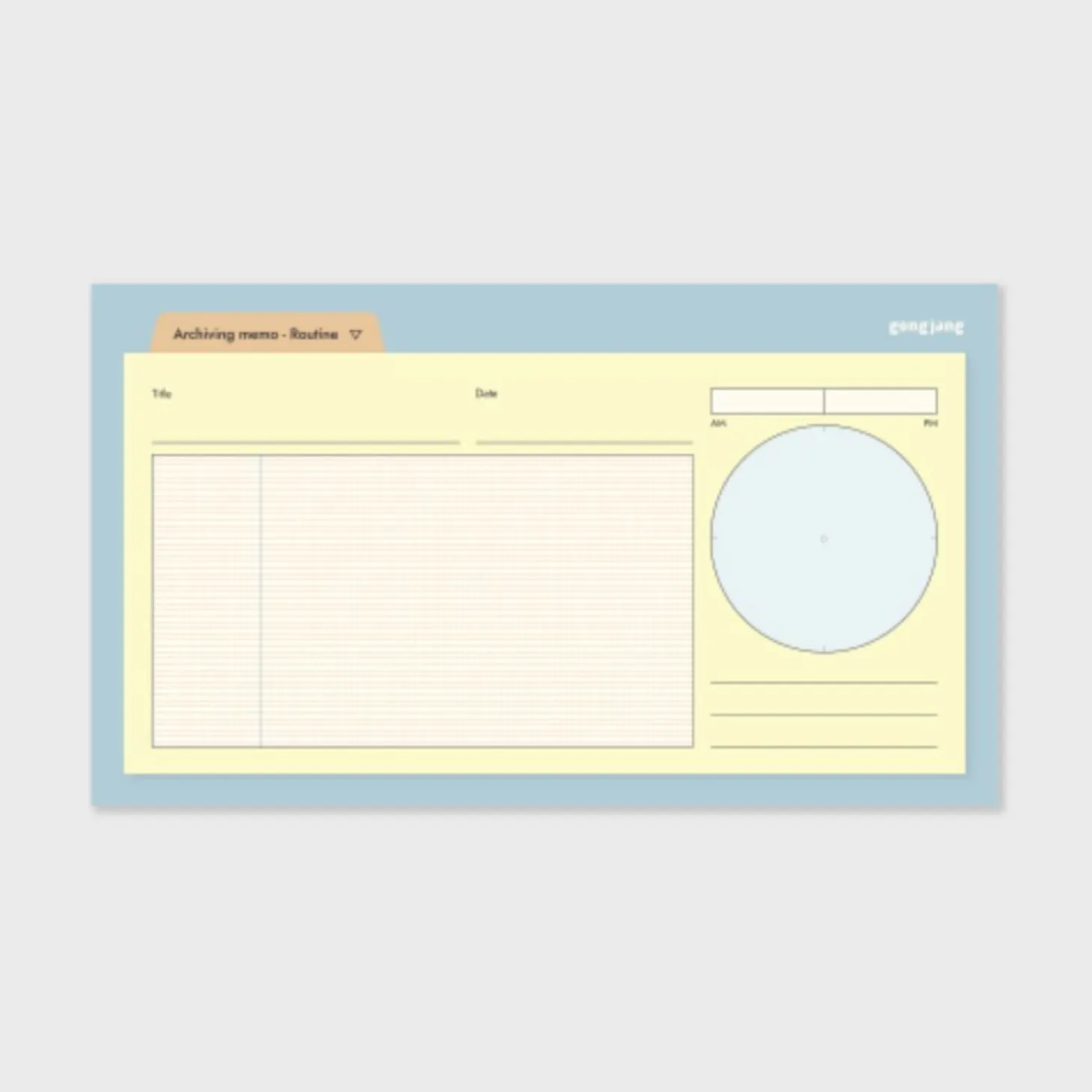 Archiving Schedule Sticky Note