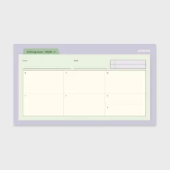 Archiving Schedule Sticky Note