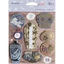 Asia Themed 3D Deco Sticker