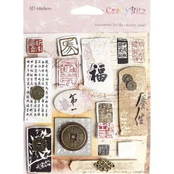 Asia Themed 3D Deco Sticker