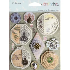 Asia Themed 3D Deco Sticker