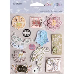 Asia Themed 3D Deco Sticker