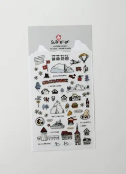 A Walk in Swiss Deco Sticker