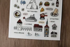 A Walk in Swiss Deco Sticker
