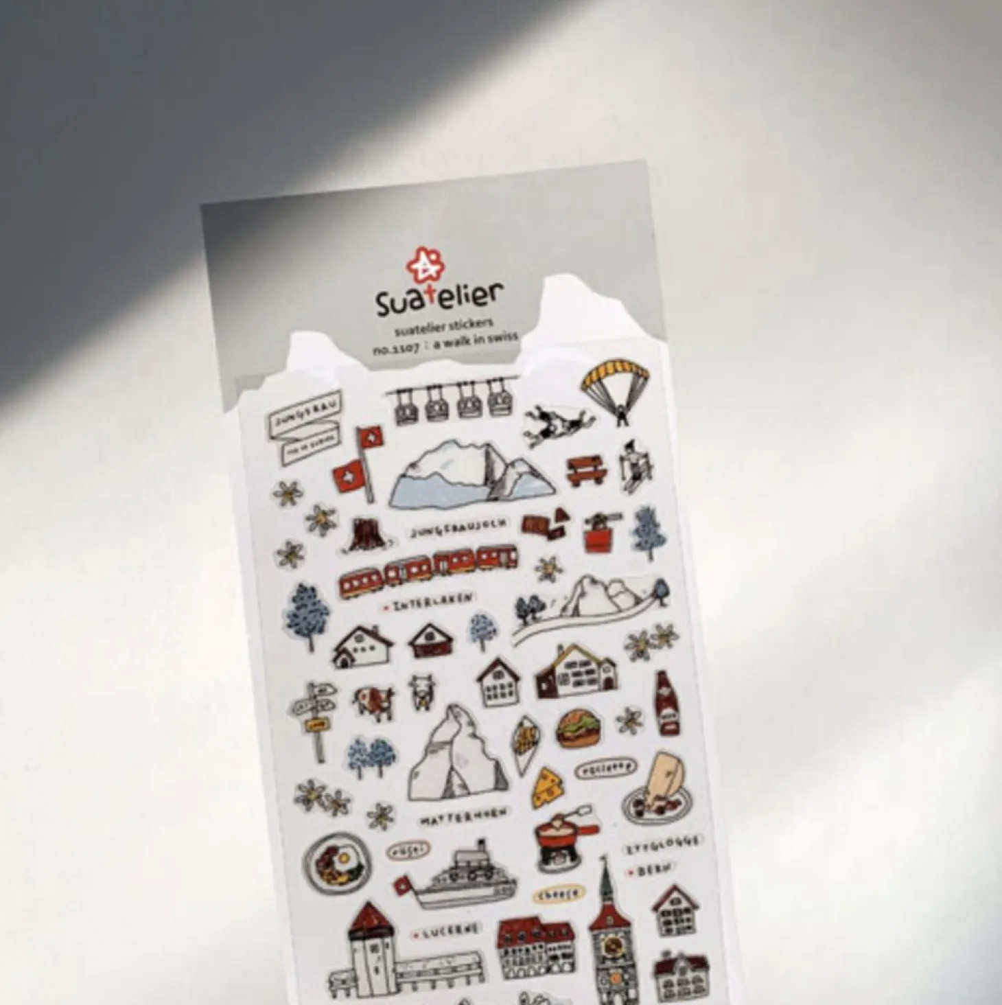A Walk in Swiss Deco Sticker