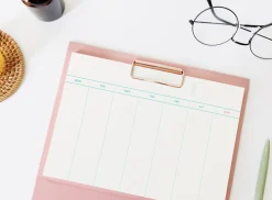 A5 Weekly Schedule Notepad