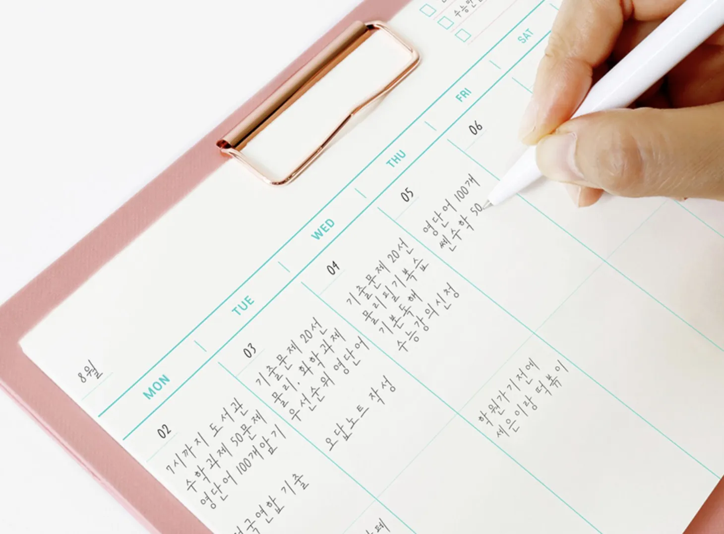 A5 Weekly Schedule Notepad