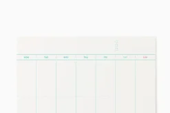 A5 Weekly Schedule Notepad