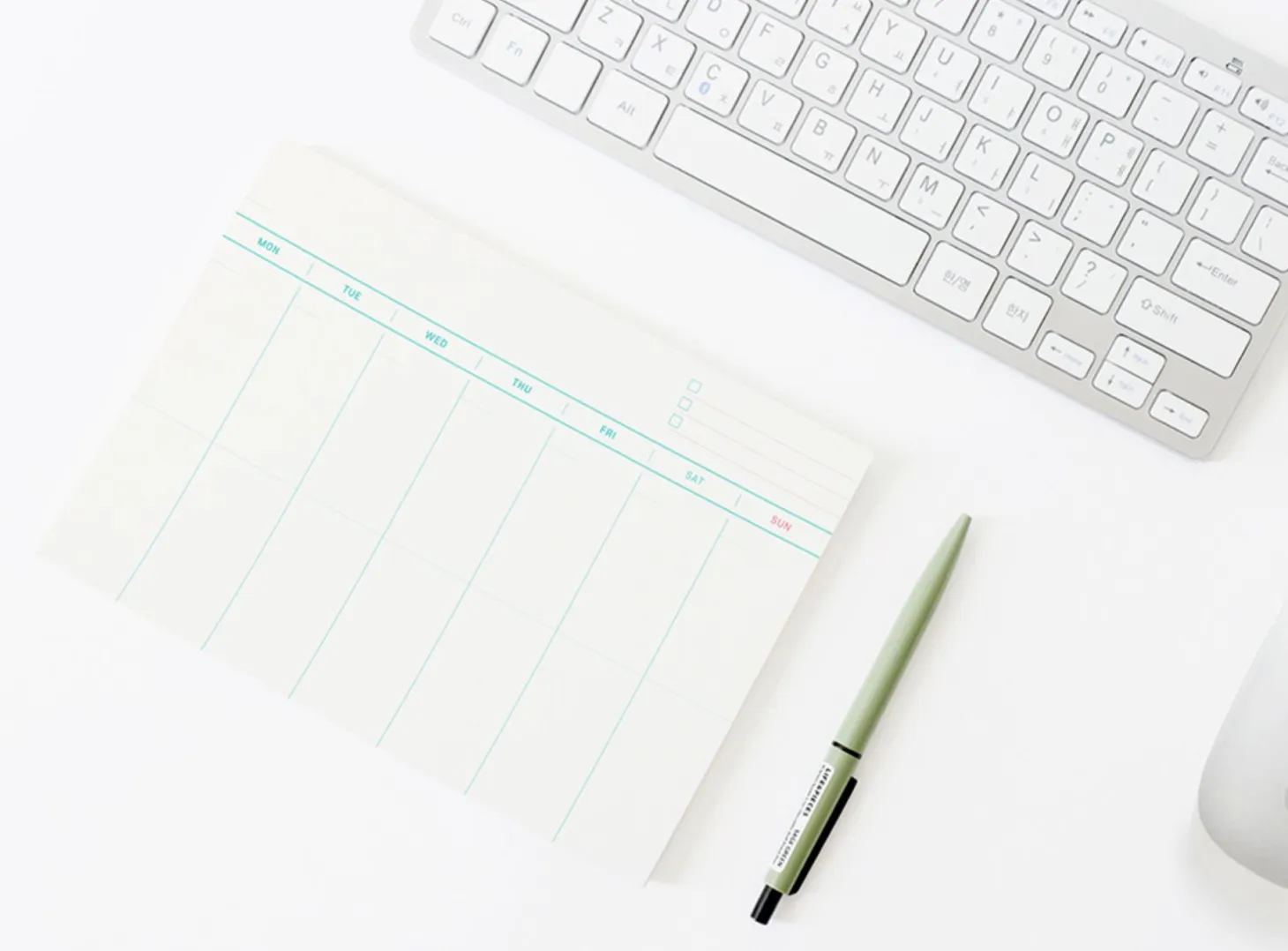 A5 Weekly Schedule Notepad