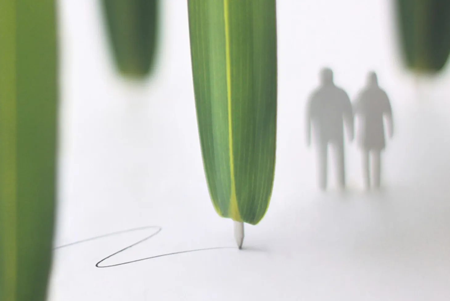 Bamboo Leaves Bookmark Pen