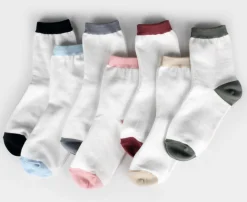 Basic Color Point Women Socks