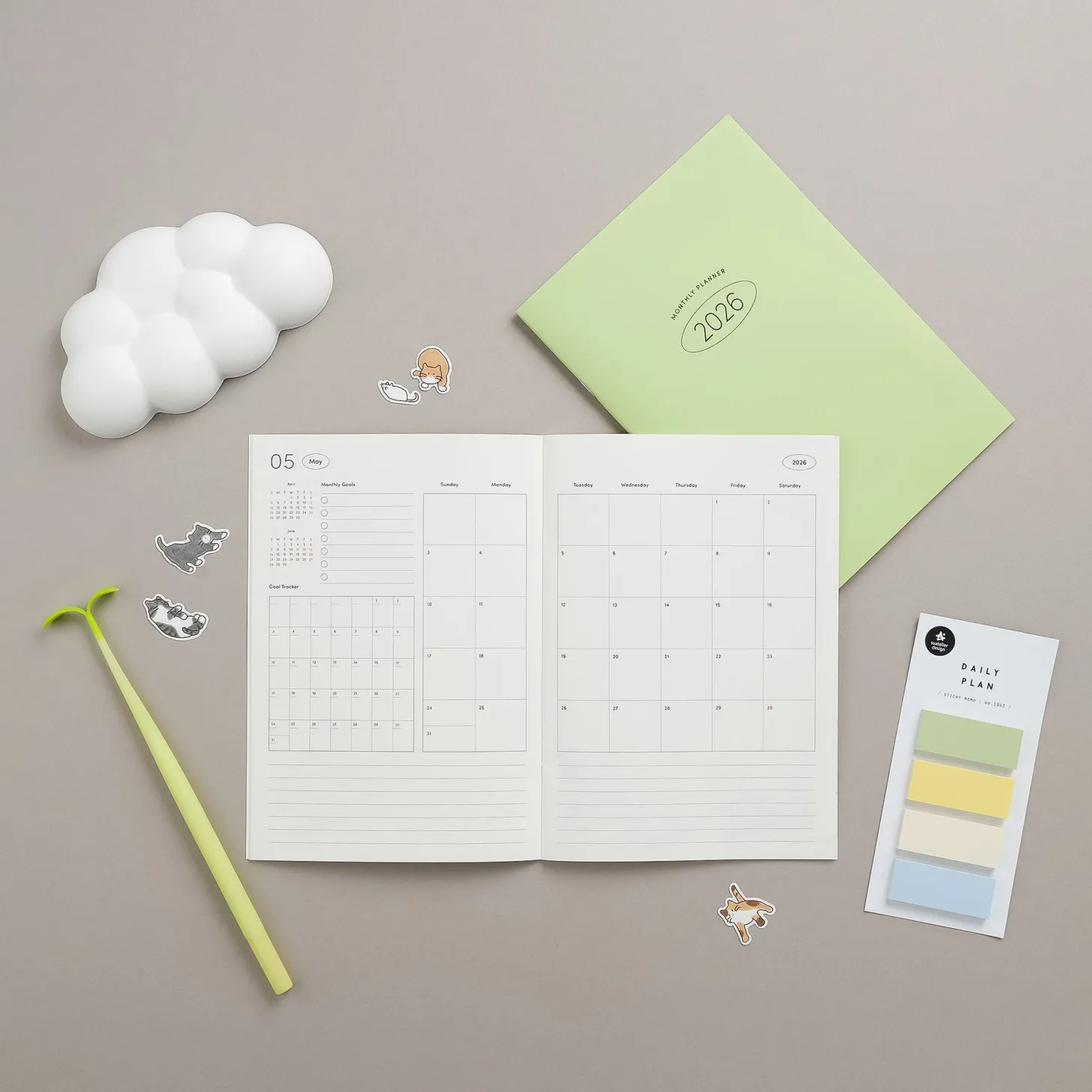 2026 Basic Monthly Planner