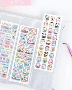 Basic 6 Ring A5 Wide Double-sided Pocket Refill